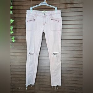 Hollister Super Skinny Midrise Destroyed Raw Hem Women's Jeans Size 5/27